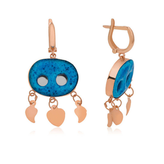 Gümüş Süryani Gözü Küpe Gümüş Süryani Gözü Küpe