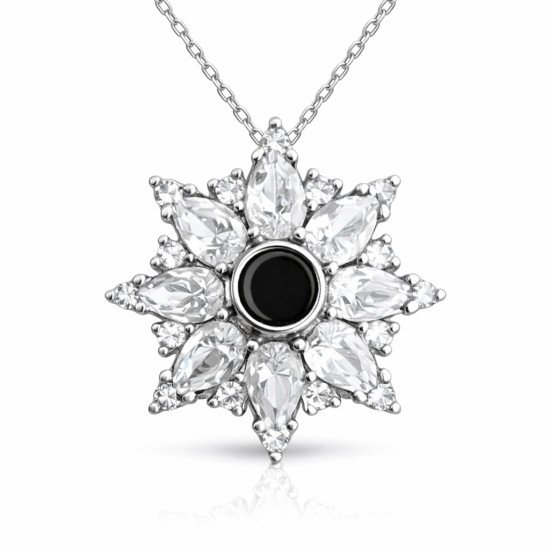 Gümüş 100 Dilde Seni Seviyorum Lotus Kadın Kolye Gümüş 100 Dilde Seni Seviyorum Lotus Kadın Kolye