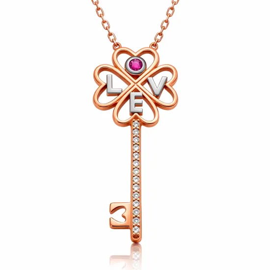 Gümüş Anahtar Bayan Kolye