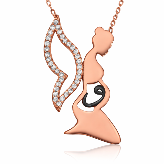 Gümüş Anne Vav Kolye