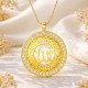 Gümüş Gold Allah Yazılı Kadın Kolye Gümüş Gold Allah Yazılı Kadın Kolye