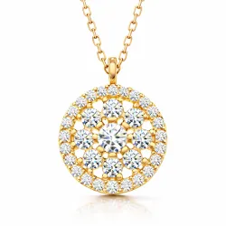 ​Gümüş Gold Çiçek Kadın Kolye