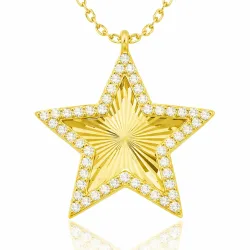 Gümüş Gold Fırfır Desenli Yıldız Kadın