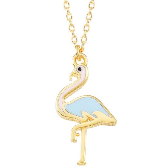 Gümüş Gold Flamingo Kadın Kolye Gümüş Gold Flamingo Kadın Kolye