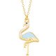 Gümüş Gold Flamingo Kadın Kolye Gümüş Gold Flamingo Kadın Kolye