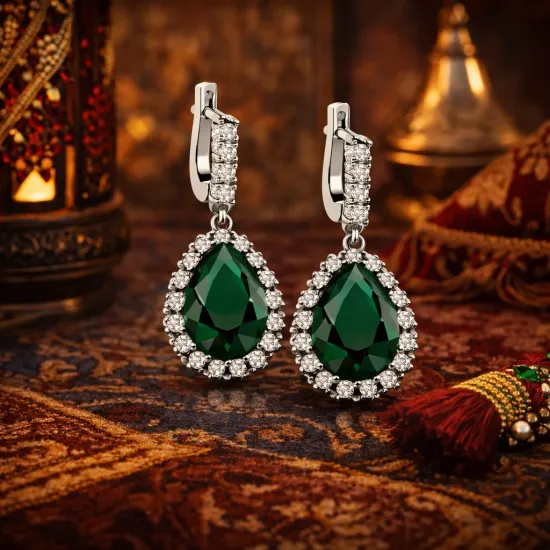 Gümüş Hürrem Sultan Bayan Küpe