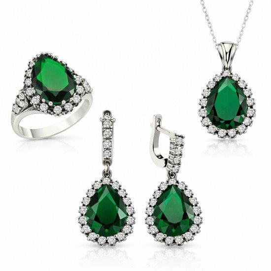 Gümüş Hürrem Sultan Bayan Set Gümüş Hürrem Sultan Bayan Set