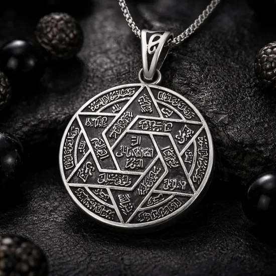 Gümüş İsmi Azam Duası Kolye Gümüş İsmi Azam Duası Kolye