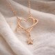 Gümüş Rose Kalp Yıldız Kadın Kolye Gümüş Rose Kalp Yıldız Kadın Kolye