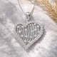 Gümüş Kalpli Bayan Kolye