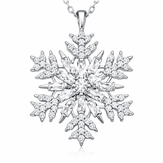 Gümüş Kar Tanesi Kolye Gümüş Kar Tanesi Kolye