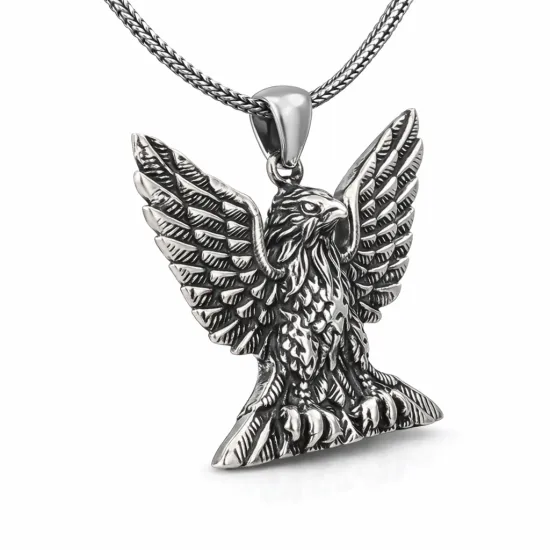 Gümüş Kartal Erkek Kolye