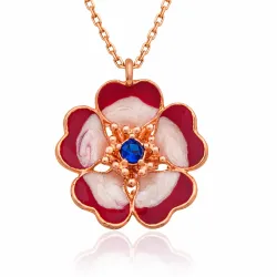 Gümüş Manolya Çiçeği Bayan Kolye