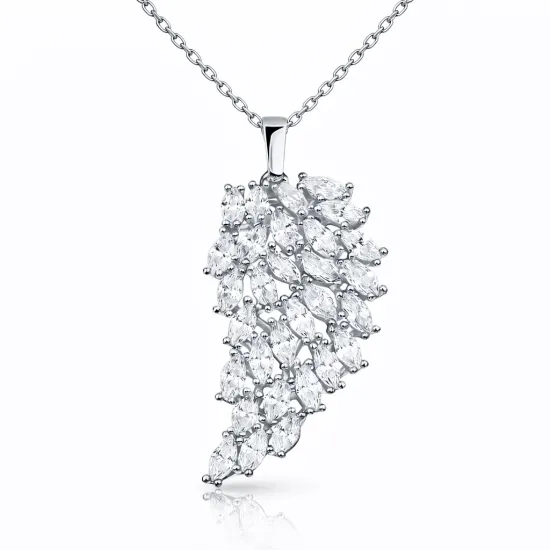 ​Gümüş Melek Kanadı Bayan Kolye