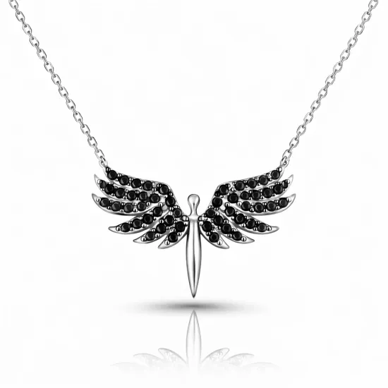 Gümüş Mikail Meleği Bayan Kolye