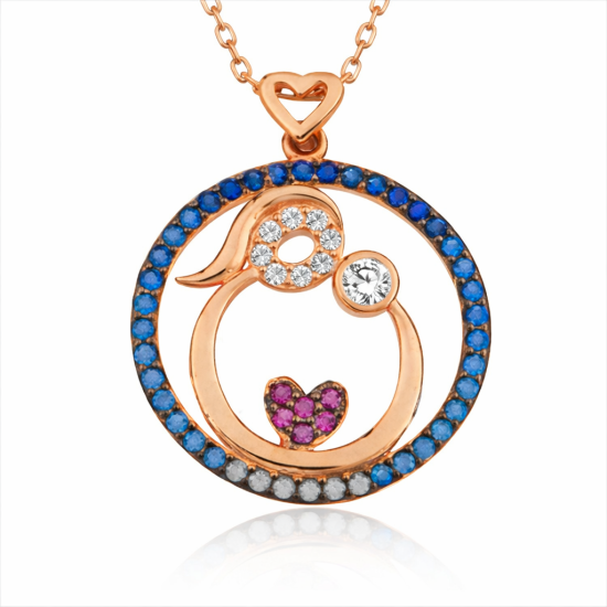Gümüş Rose Anne Ve Bebek Sevgisi Bayan Kolye Gümüş Rose Anne Ve Bebek Sevgisi Bayan Kolye