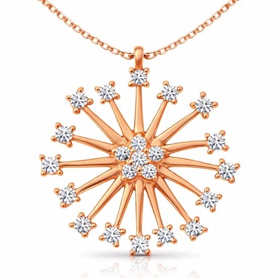 ​Gümüş Rose Çiçek Kadın Kolye