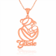 Gümüş Rose İsimli Anne Çocuk Sevgisi İsimli Kolye Gümüş Rose İsimli Anne Çocuk Sevgisi İsimli Kolye