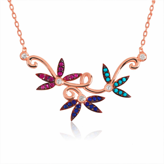 Gümüş Sevgi Dalı Bayan Kolye