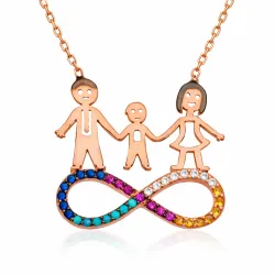 Gümüş Sonsuzluk Aile Bayan Kolye