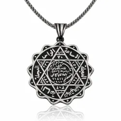 Gümüş Süleyman Mührü Kolye