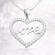 Gümüş Taşlı Love Bayan Kolye Gümüş Taşlı Love Bayan Kolye