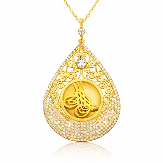 Gümüş Tuğra Bayan Kolye