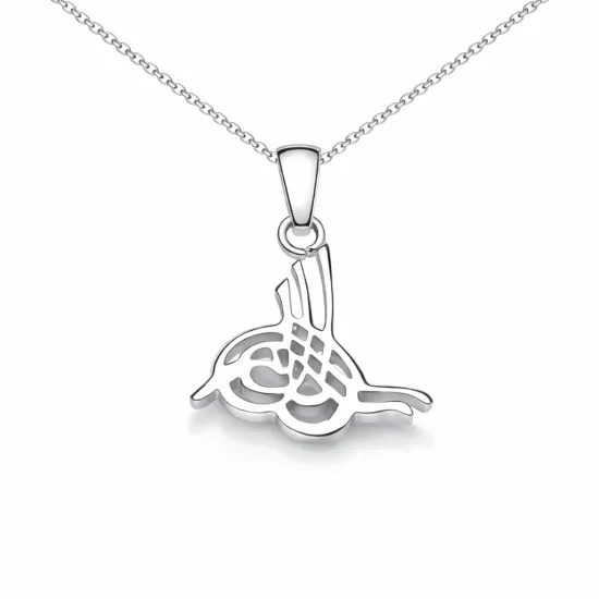 Gümüş Tuğralı Kolye