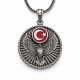 Gümüş Ayyıldız Kartal Erkek Kolye Gümüş Ayyıldız Kartal Erkek Kolye