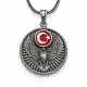 Gümüş Ayyıldız Kartal Erkek Kolye Gümüş Ayyıldız Kartal Erkek Kolye