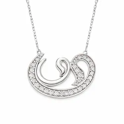 Gümüş Vav Bayan Kolye