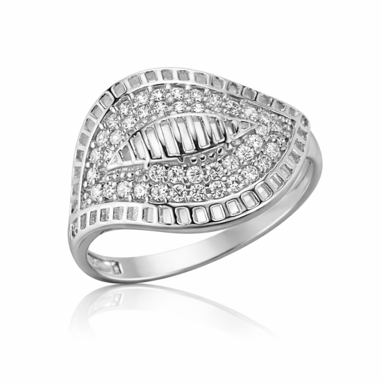 Gümüş Yaprak Bayan Yüzük