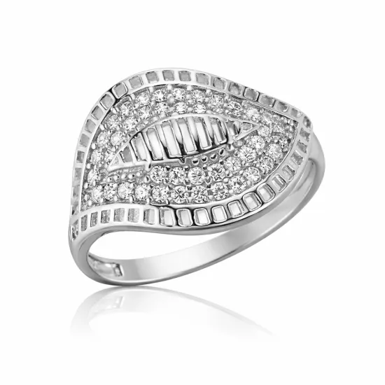 Gümüş Yaprak Bayan Yüzük