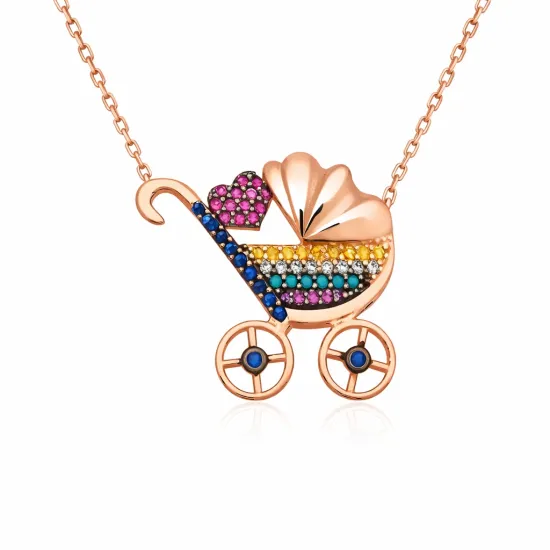 Gümüş Yeni Doğan Bebek Kolye