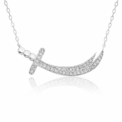 Gümüş Zülfikar Kılıcı Kadın Kolye