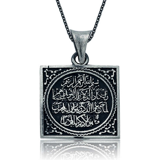 Gümüş Nazar Duası Bayan Kolye Gümüş Nazar Duası Bayan Kolye