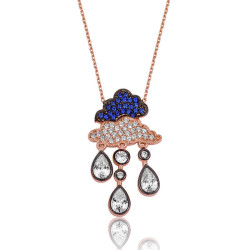 Gümüş Yağmur Bulutu Kolye