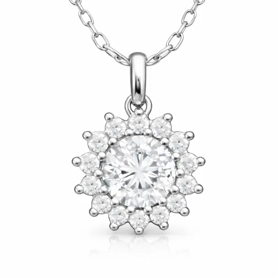 Gümüş Minimal Yuvarlak Anturaj Kadın Kolye