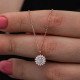 Gümüş Rose Minimal Yuvarlak Anturaj Kadın Kolye Gümüş Rose Minimal Yuvarlak Anturaj Kadın Kolye