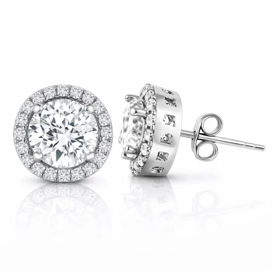 Gümüş Yuvarlak Montür Tek Taş Set