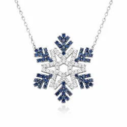 Gümüş Kar Tanesi Bayan Kolye