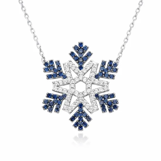 Gümüş Kar Tanesi Bayan Kolye Gümüş Kar Tanesi Bayan Kolye