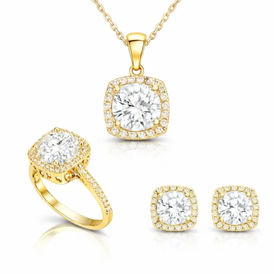 Gümüş Gold Kare Montür Kadın Set Gümüş Gold Kare Montür Kadın Set