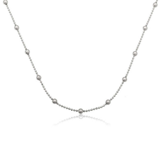 Gümüş Top Zincir Gümüş Top Zincir