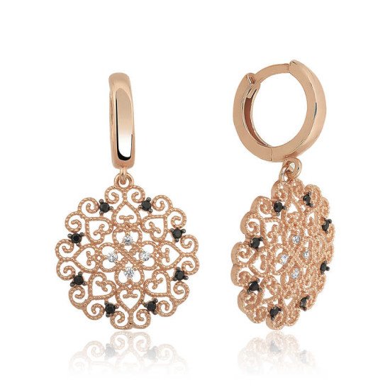 Gümüş Etnik Desenli Bayan Küpe Gümüş Etnik Desenli Bayan Küpe