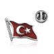 Gümüş Türk Bayrağı Rozet Gümüş Türk Bayrağı Rozet