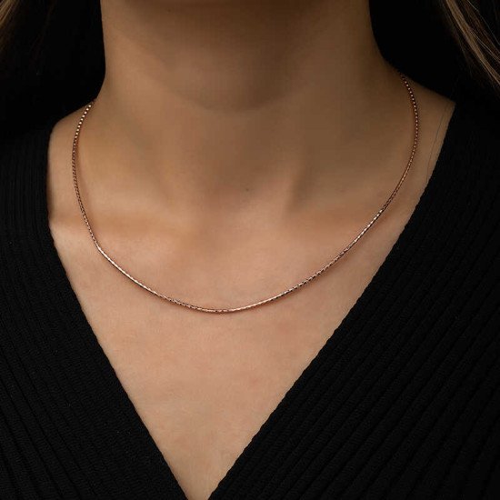 Gümüş Omega Choker Zincir Gümüş Omega Choker Zincir
