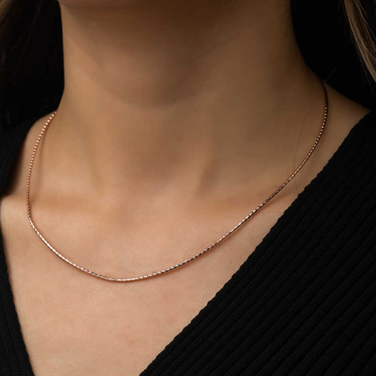 Gümüş Omega Choker Zincir Gümüş Omega Choker Zincir