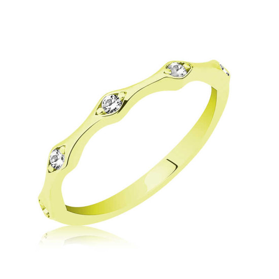 Gümüş Altın Beştaş Mekik Bayan Yüzük Gümüş Altın Beştaş Mekik Bayan Yüzük