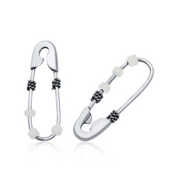 Gümüş Çengel İğne Küpe